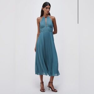 SIMKHAI Carli Plisse Midi Dress - brand new - never worn